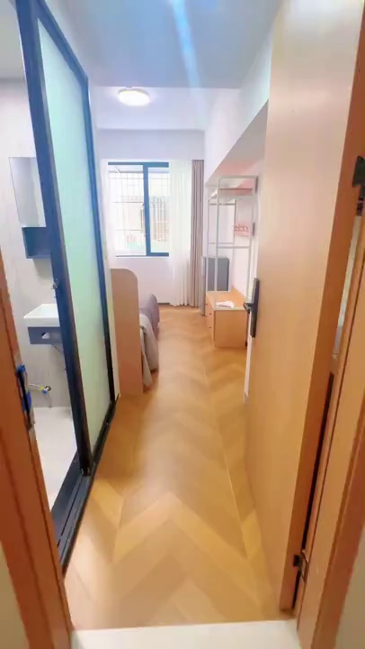 万众城 牛栏前 展滔大厦 港深国际 奶油风精装单间 采光无敌 只要1680 视频实拍