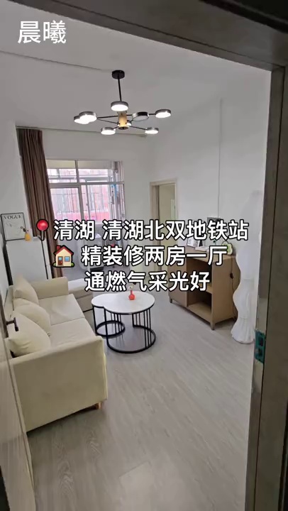 清湖 玉翠新村 精装修两房一厅 租金 3200 通燃气 采光好